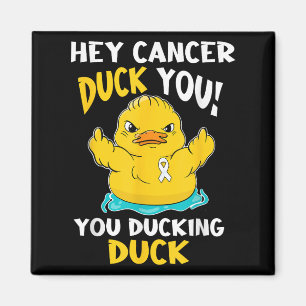 Lung Cancer Warrior Duck Design Together Magnet