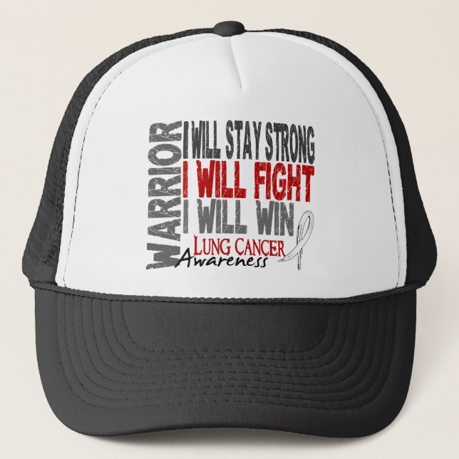 Lung Cancer Warrior Trucker Hat (Front)