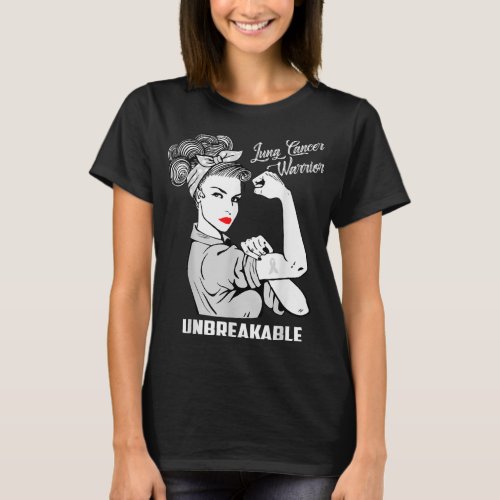 Lung Cancer Warrior Unbreakable T Shirt Awareness 