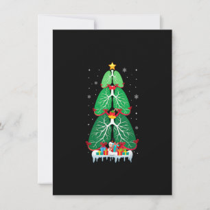 Lung Christmas Tree Respiratory Therapy Xmas Thera Invitation