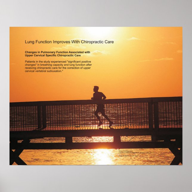 Lung Function Improves With Chiropractic Care Poster (Front)