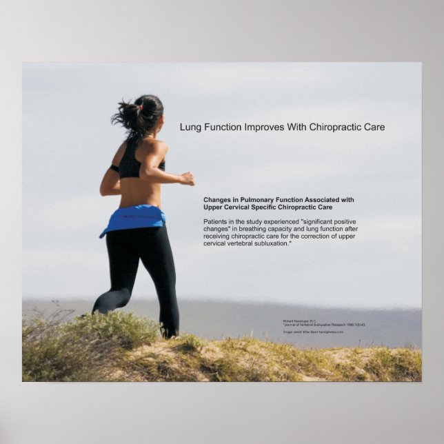 Lung Function Improves With Chiropractic Care Poster (Front)
