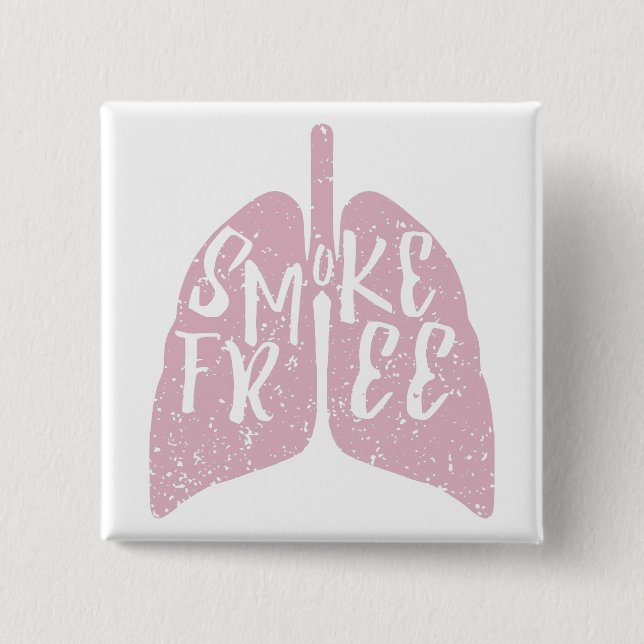 Lung Health Smoke Free Button (Front)