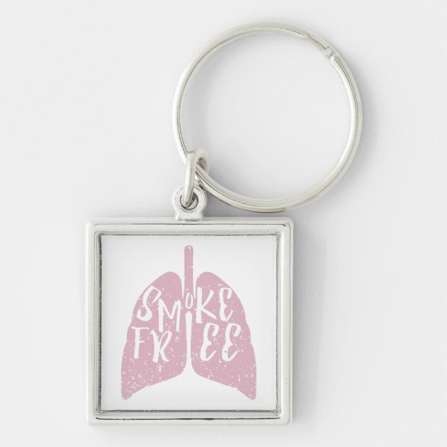 Lung Health Smoke Free Keychain (Front)