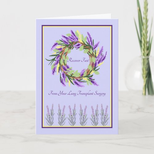 Lung Transplant Surgery Card Get Well in Laventer Card