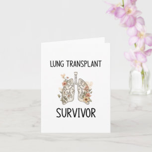 Lung transplant survivor card