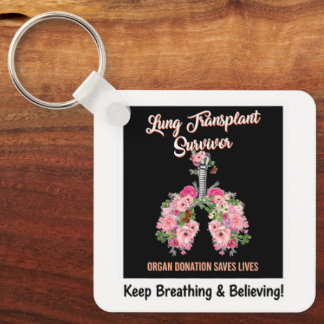 Lung Transplant Survivor Keychain