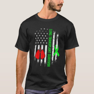 Lung Transplant Survivor Warrior Organ Recipient U T-Shirt