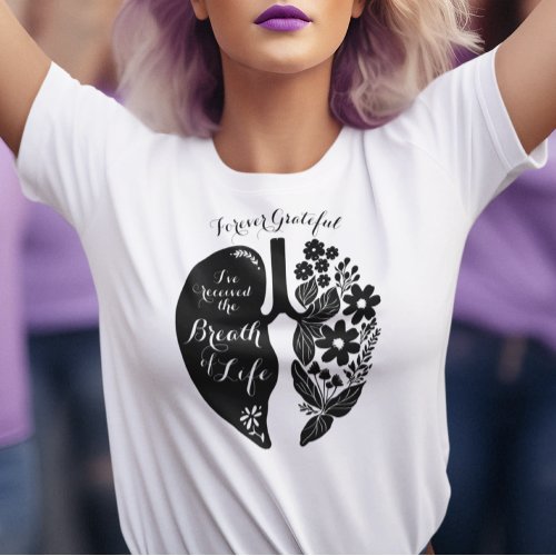 Lung Transplant Wildflower Breath of Life  T_Shirt