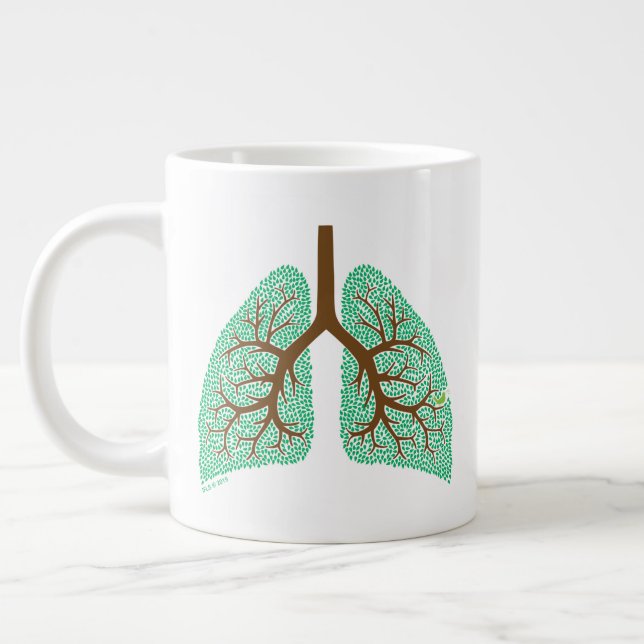 Lung Tree Giant Coffee Mug (Left)