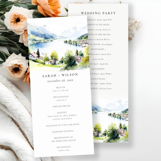 Lungern Switzerland Landscape Wedding Program (Creator Uploaded)