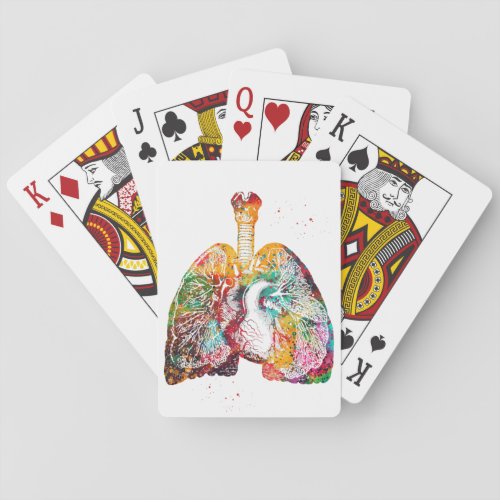 Lungs and Heart Playing Cards