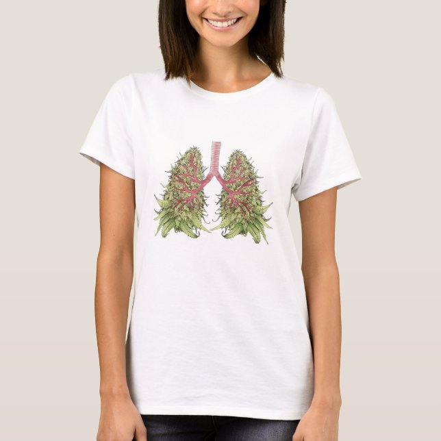  Lungs and Herbal Plant T-Shirt (Front)