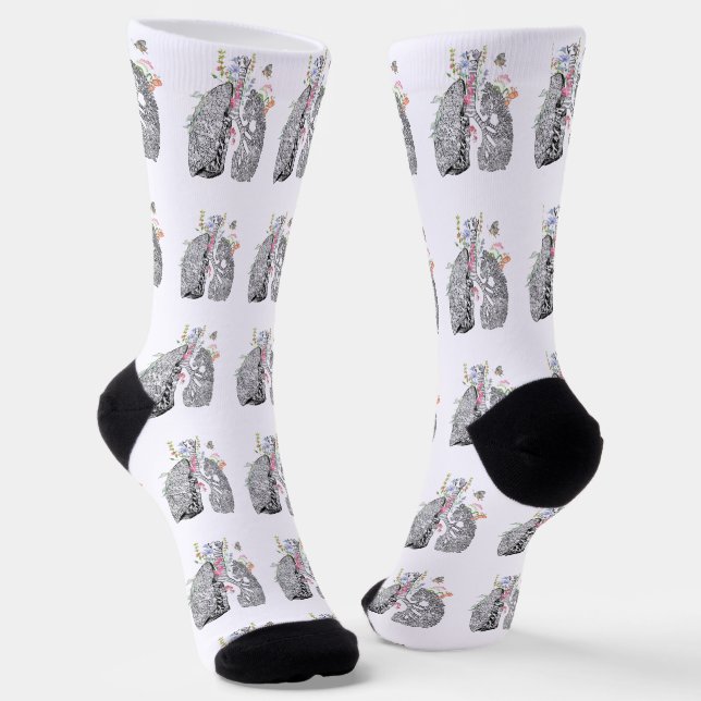 Lungs Art Socks (Angled)