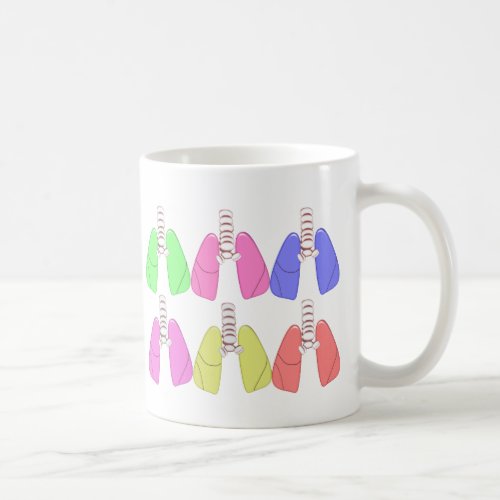 Lungs Multi Colored__Respiratory Therapist Design Coffee Mug