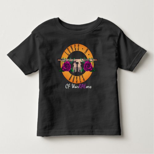 Lungs  Roses Toddler Shirt Cystic Fibrosis