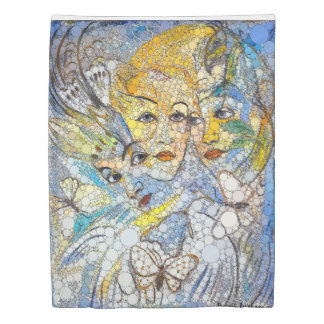 Lunis, Infinity Dots by After Francis Picabia Duvet Cover