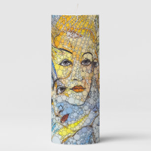 Lunis, Infinity Dots by After Francis Picabia Pillar Candle