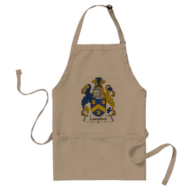 Lunsford Family Crest Adult Apron (Front)