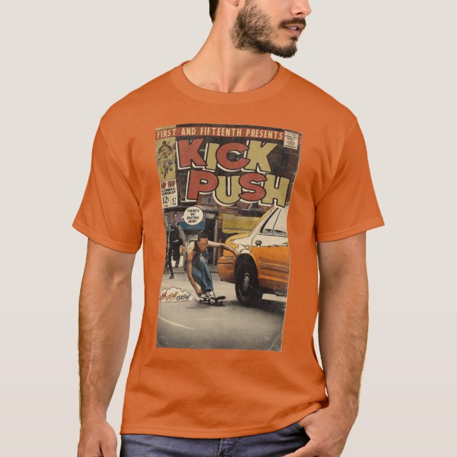 Lupe Fiasco Kick Push Comic Book Parody T-Shirt (Front)