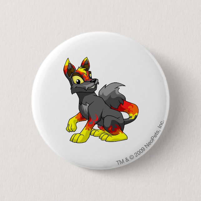 Lupe Fire Pinback Button (Front)