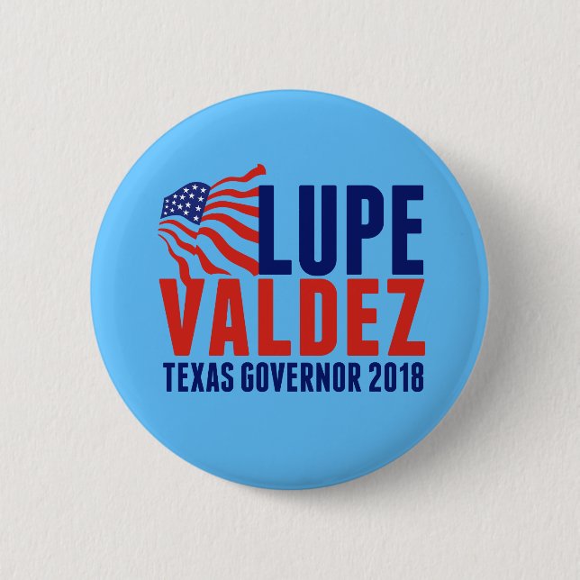 Lupe Valdez for Texas Governor 2018 Pinback Button (Front)