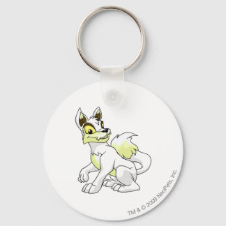 Lupe White Keychain