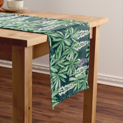 Lupin flower long table runner