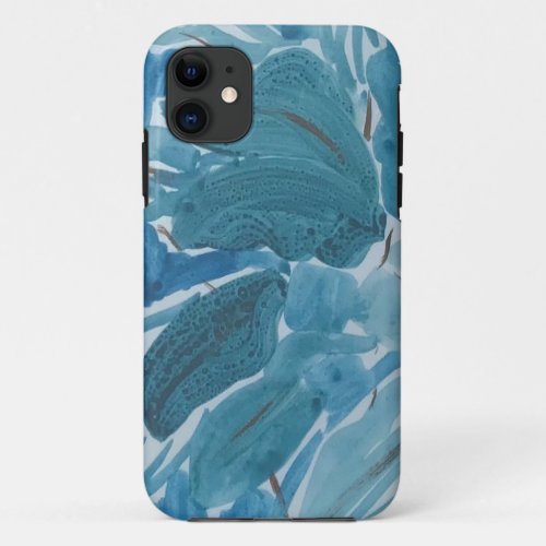 Lupin Leaf Floral Print iPhone 11 Case