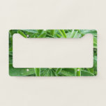 Lupin Leaves Botanical Photography License Plate Frame
