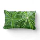 Lupin Leaves Botanical Photography Lumbar Pillow