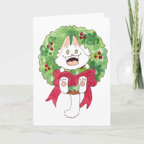 Lupin Wreath Greeting Card