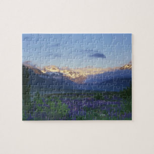 Lupine and the Main Divide, Arthur's Pass, South Jigsaw Puzzle