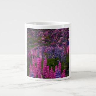 Lupine Flower Field Nature Aesthetic Print on Dema Giant Coffee Mug