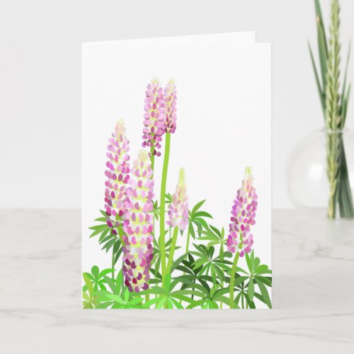 Lupine In Pink Greeting Card