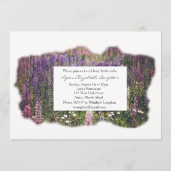 Lupine Invitation by Apostrophe_Weddings at Zazzle