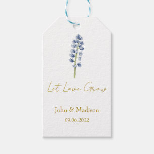 Lupine Let love grow wedding seed Gift Tags