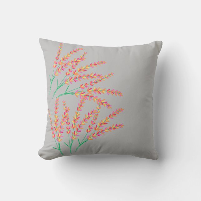 Lupine Meadow Throw Pillow (Front)