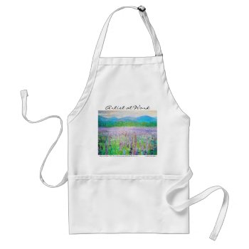 Lupine Of Sugar Hill Adult Apron by HeARTForGod at Zazzle