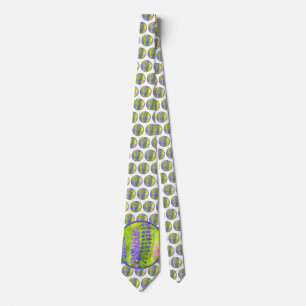 Lupine Painting - Original Flower Art Neck Tie