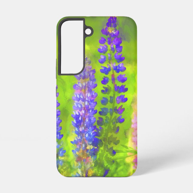 Lupine Painting - Original Flower Art Samsung Galaxy Case (Back)