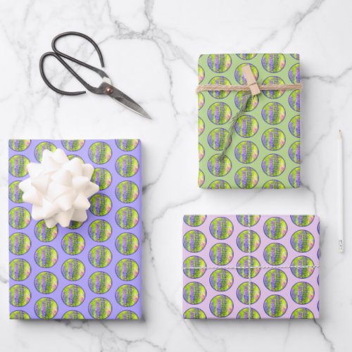 Lupine Painting _ Original Flower Art Wrapping Paper Sheets