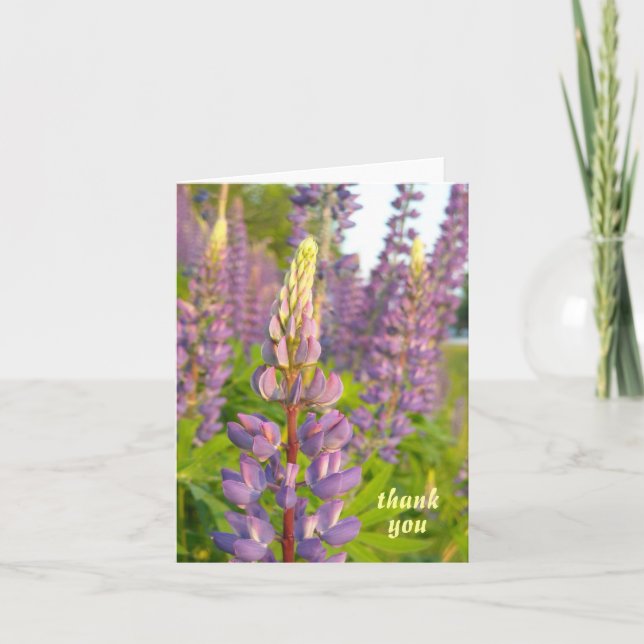Lupine thank you note (Front)