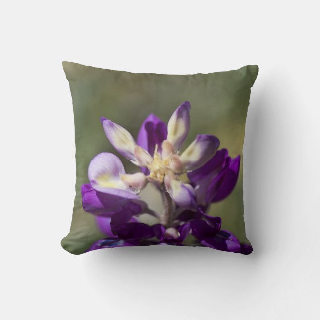 Lupine Throw Pillow (Front)
