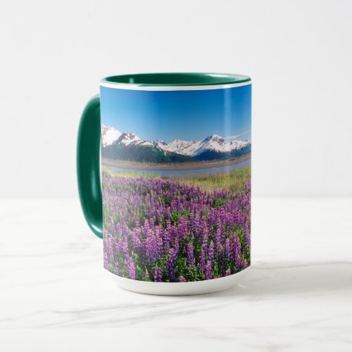 Lupines in Bloom  Kenai Mountains Alaska Mug