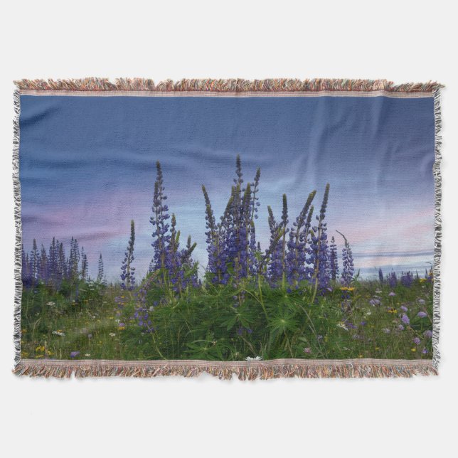Lupins   throw blanket (Front)