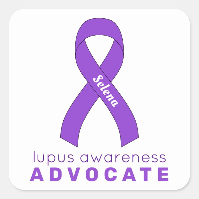 Lupus Advocate White Square Sticker (Front)