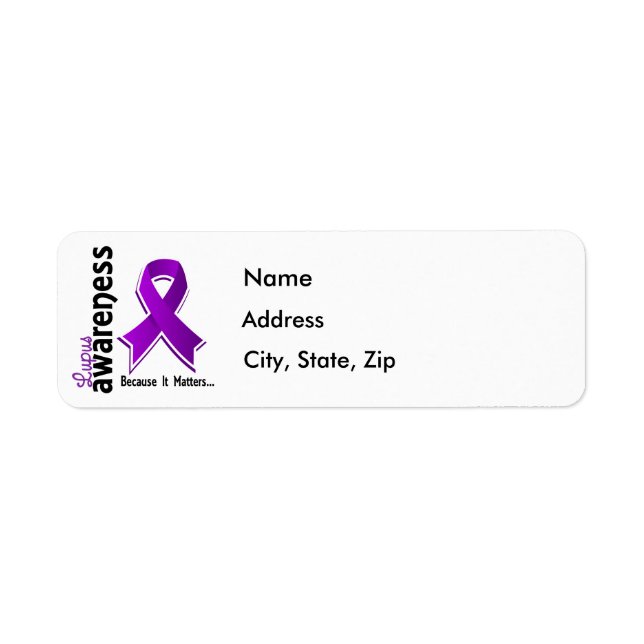Lupus Awareness 5 Label (Front)