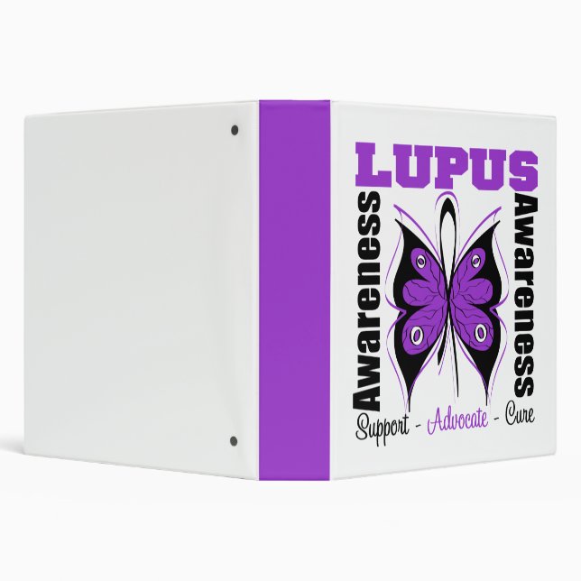 Lupus Awareness Butterfly Binder (Background)