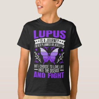 Lupus Awareness Butterfly Wear Purple SLE Autoimmu T-Shirt